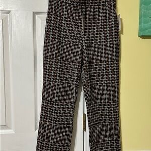 Sanctuary Black and Brown Plaid Women's Trousers